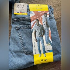 English Laundry Men's Light Blue Straight Jeans